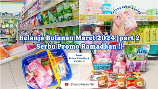 BELANJA BULANAN MARET 2024 part 2. BANYAK DISKON PROMO RAMADHAN. GROCERY SHOPPING.