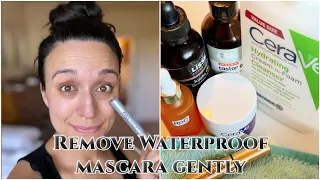 My Evening Skincare Routine | Remove MAKEUP & WATERPROOF MASCARA Gently