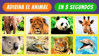 Adivina 50 Animales En 3 Segundos 🐡🦀🦈 Quiz de Animales | Adivina el Animal