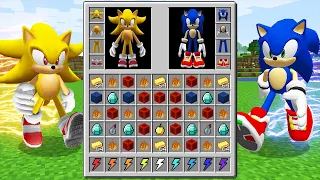 REALISTIC SONIC vs SUPER SONIC Inventory Shop! MINECRAFT SUPERHEROES All Episodes Animation!