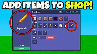 ADD ANY ITEM TO SHOP!! | Roblox Bedwars New Update!