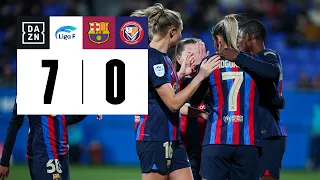 FC Barcelona vs FC Levante Las Planas (7-0) | Resumen y goles | Highlights Liga F