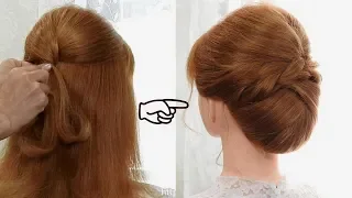 New BUN hairstyle for wedding and party //UPDO hairstyle