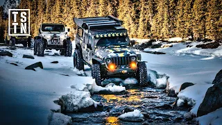 FROZEN RIVER Off-Roading In The Rocky Mountains (THIN ICE!)