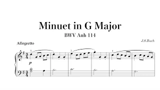 巴哈《G大調小步舞曲》Bach Minuet in G Major