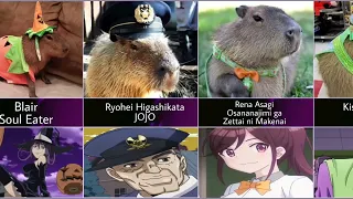 Capybaras As Anime Characters