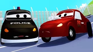 A Car Patrol hasicske vozidlo a policajní vuz Závodní auto a jeho patálie s koly | Auta & pohádkove