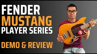 Fender Mustang Bass Player Series - Review and demonstration of sounds (stock roundwounds)