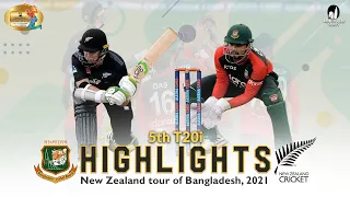 Bangladesh vs New Zealand Highlights || 5th T20i || New Zealand Tour of Bangladesh 2021