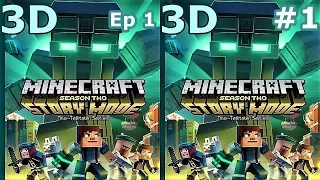 3D VR video Minecraft SM S 2 Ep1 #1 3D SBS VR box google cardboard