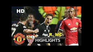 Manchester United vs Sevilla 2-1 UCL All Goals Highlights 14/03/2018 HD