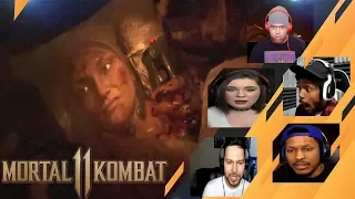 Gamers Reactions to Sonya Blade's Death Scene | Mortal Kombat 11
