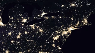 Lights of Human Activity Shine in NASA's Image of Earth at Night