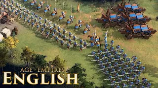 Age of Empires 4 - English vs Hard AI Highlights