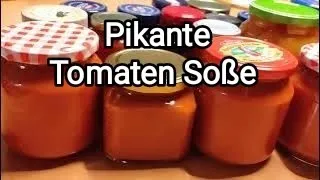 🍅Tomaten Soße🍅Pikante Tomaten Soße aus Tomaten🍅Paprika🌶️🫑Zwiebeln🧅und Knoblauch🧄