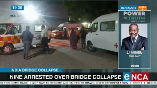 Nine arrested over bridge collapse in India
