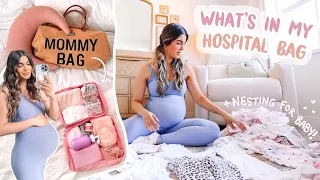 Packing My Hospital Bag! + Nesting/Prepping for BABY GIRL *IT'S TIME*