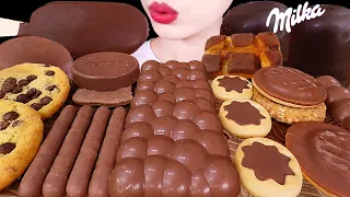 ASMR MUKBANG｜MILKA CHOCOLATE PARTY GIANT MARSHMALLOW ICE CREAM MAGNUM 밀카 초콜릿 파티 대왕 초코마시멜로 아이스크림 먹방