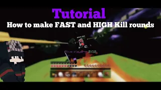 Tutorial | HOW to make FAST & HIGH KILL rounds in Minecraft Skywars | Cubecraft Games | backflycer7