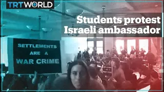 Harvard students stage walkout during Israeli ambassador’s lecture