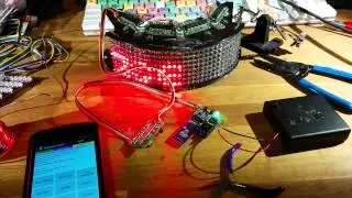 Daft Punk Thomas led display with Bluetooth