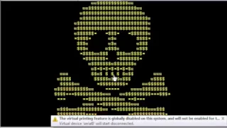 GoldenEye ransomware virus demonstration attack