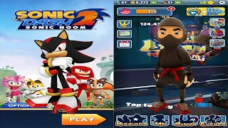 Sonic Shadow vs Ninja - Sonic Boom vs Subway Surfers | New Update GamePlay