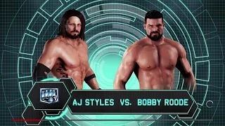 A J Styles vs Bobby Roode  Impact Wrestling. WWE 2K18