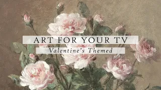 Valentine's Themed Art For Your TV | Vintage Art Slideshow For Your TV | TV Art | 4K | 3Hrs