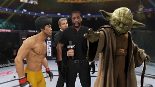 UFC4 Bruce Lee vs. Master Yoda EA Sports UFC 4