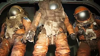 3 Astronot İskeleti İle İnen Uzay Aracı