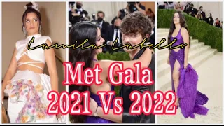 Camila Cabello Met Gala 2021 Vs 2022
