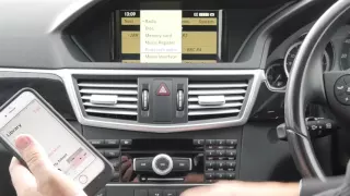 How to play audio through the bluetooth in a Mercedes Benz E Class 2 1 E250 CDi Blue Efficiency Avan