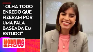 Tabata Amaral explica sua fala sobre machismo nos impostos