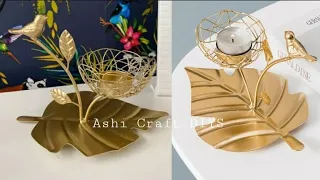 Making Candle Stand With Aluminumfoil or wire | DIY home Decoration Ideas | @ZardosiTutorial