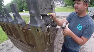 Installing New Bucket Teeth On The 250