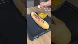 Just put everything inside the bread and take it to the oven!