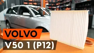 Kā nomainīt salona gaisa filtrs / salona filtrs VOLVO V50 1 (P12) [AUTODOC VIDEOPAMĀCĪBA]