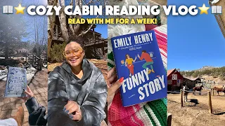 VLOG | Cozy Cabin Reading Vlog 🌲🐻📚