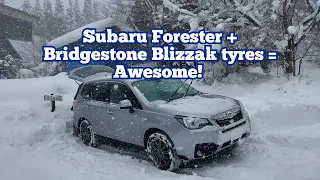 SUBARU FORESTER SNOW DRIVING IN JAPAN.