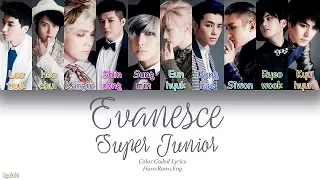 Super Junior (슈퍼주니어) – Evanesce (백일몽) (Color Coded Lyrics) [Han/Rom/Eng]