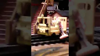 Motor Car/Speeder with Operator Danville County Railroad Train Layout COOL!!!