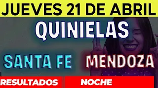 Resultados Quinielas Nocturna de Santa Fe y Mendoza, Jueves 21 de Abril