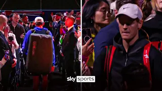 Is this the coolest walk-out in tennis? 😎 Sinner and De Minaur's dramatic entrance!