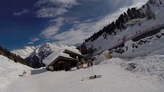 Горнолыжный курорт Sölden 2015 Спуск по 30-ой трассе