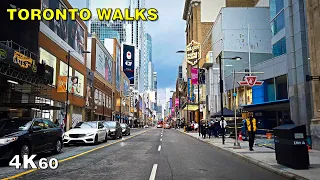 2 Hours of Walking Around Downtown Toronto [4K60]