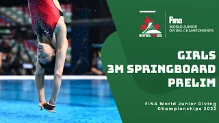 LIVE | Diving | Prelim | Girls (14-15 Years old) | 3m Springboard | World Junior Championships 2022