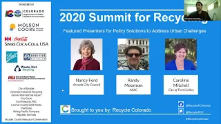 2020 Summit for Recycling - Policy Solutions to Address Urban Challenges