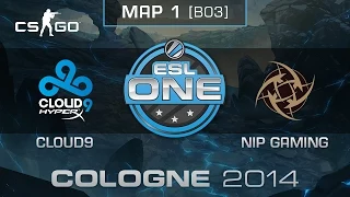 Cloud9 vs. NiP Gaming (Map 1) - ESL One Cologne 2014 - Quarterfinals - CS:GO