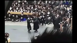 Belzer Rebbe's Son dances Mitzvah Tantz At The Skver - Rachmastrivka Wedding - Shvat 5784